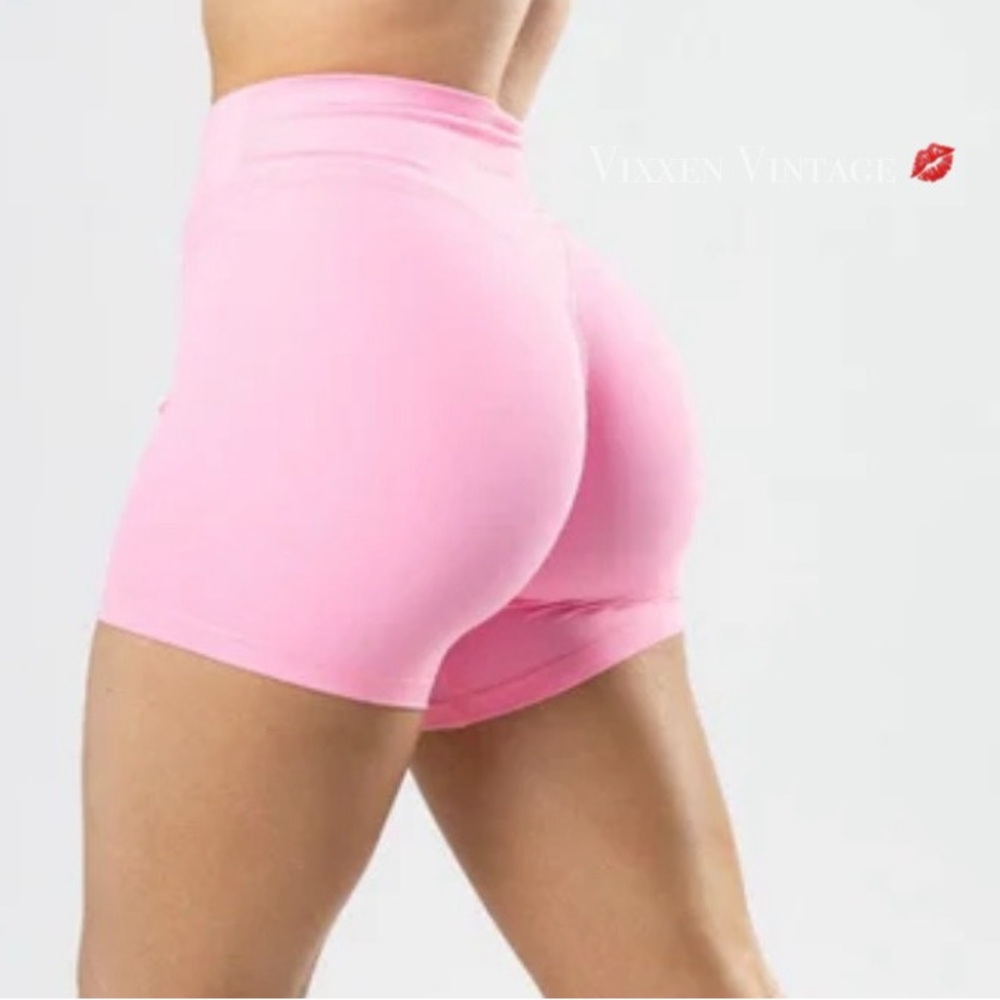 Paragon Fitwear Vibrant Pink High-Waisted Athletic Shorts